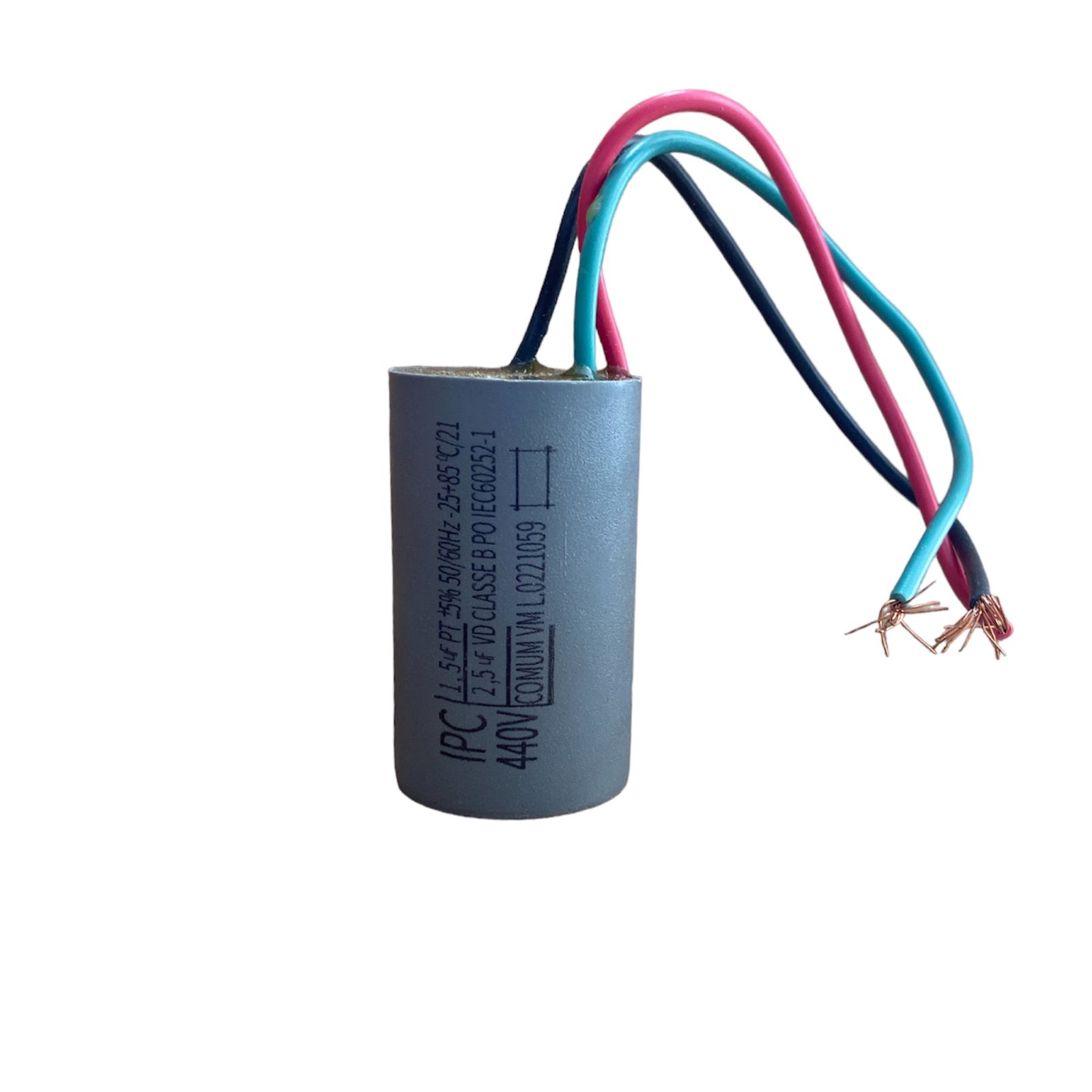 Capacitor 1 5 2 5uf X 380v Duplo Nova Trida EletrÔnica