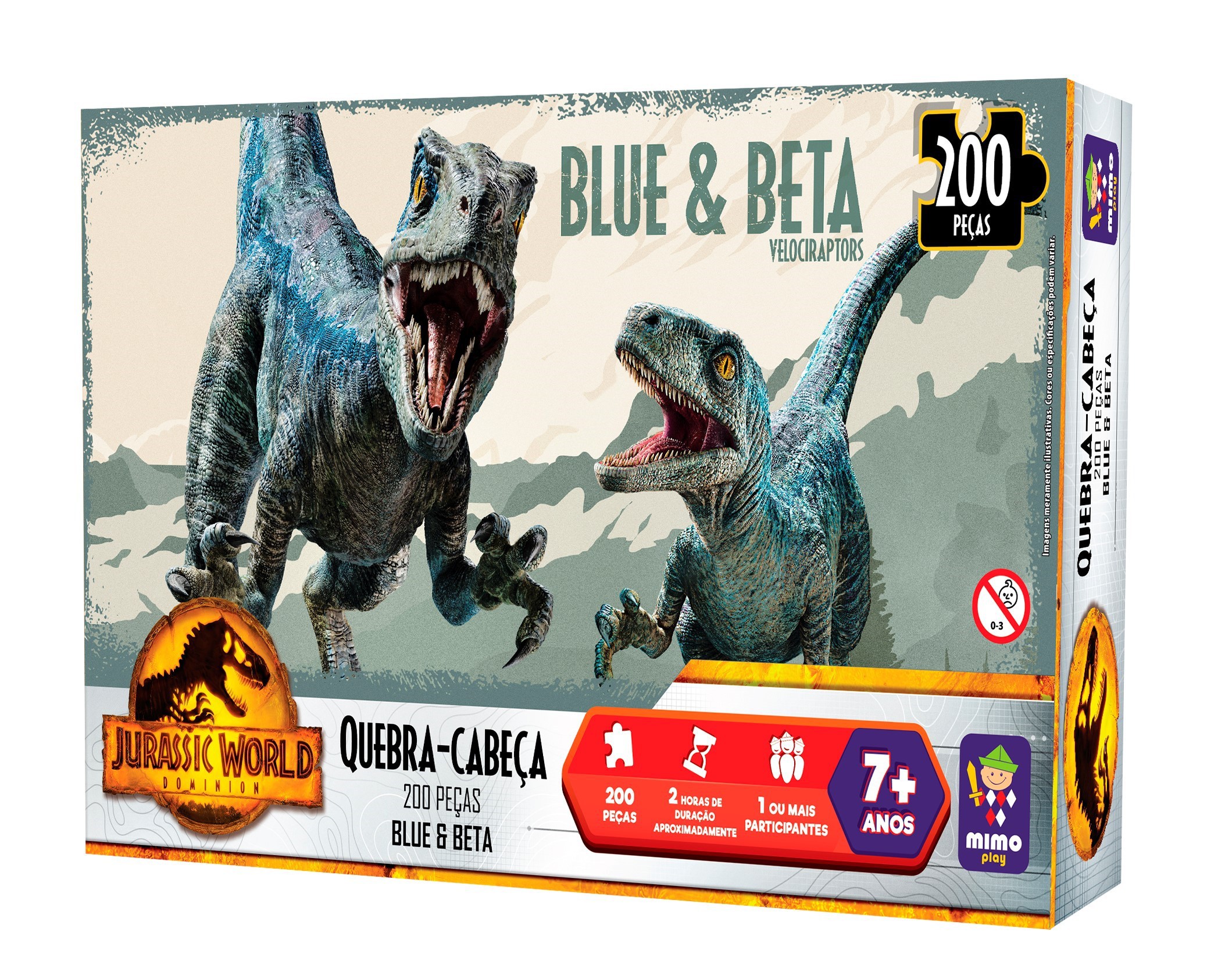 Jogo Quebra Cabeça Dinossauro Fúria Do T-Rex Jurassic World 200 Peças  Presente 2067 Mimo - Quebra Cabeça - Magazine Luiza