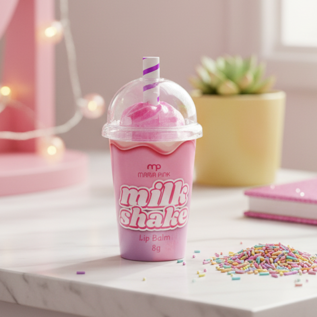 Lip Balm Milk Shake Maria Pink | Bella Femme Cosméticos - Bella Femme