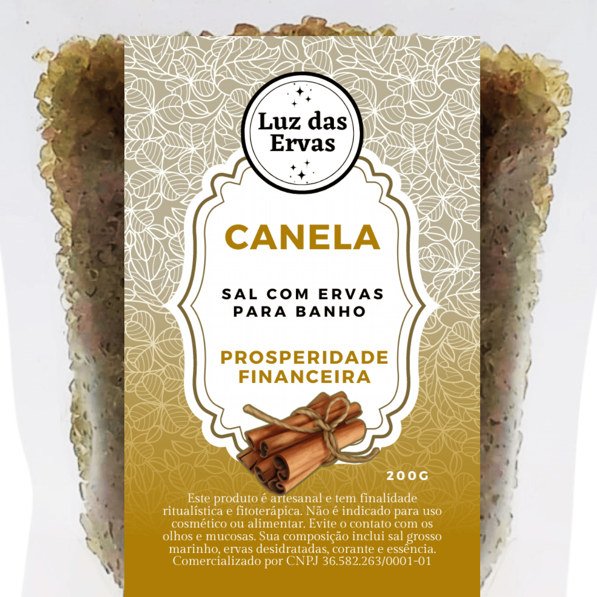 Banho Sal Grosso e Ervas Canela (5 unidades) - Luz das Ervas - Ervas ...