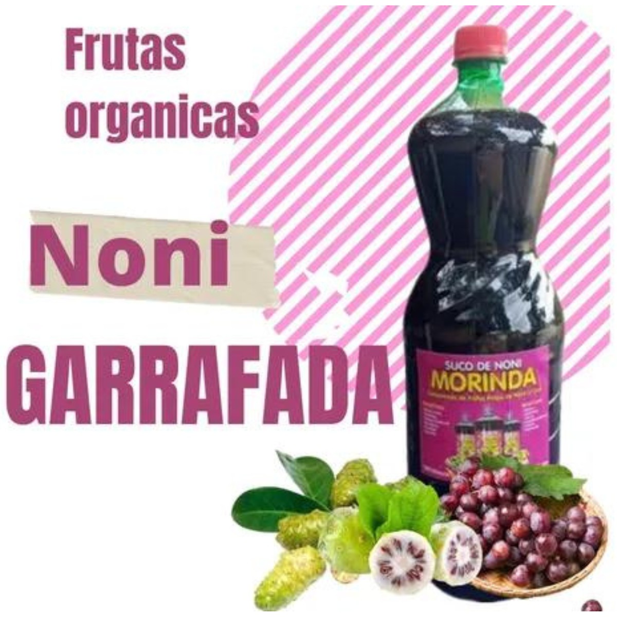 Suco De Noni Com Uva Garrafada Medicinal Cura Tudo 1.5 Litros (um litro