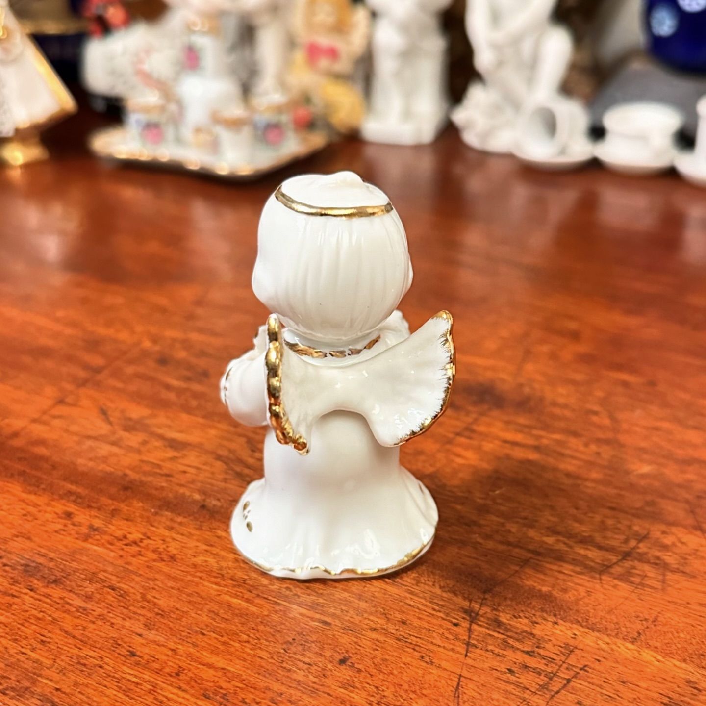 Bibelô Anjinho em porcelana Monti Fiero, Espanha - Dônama Antiquário