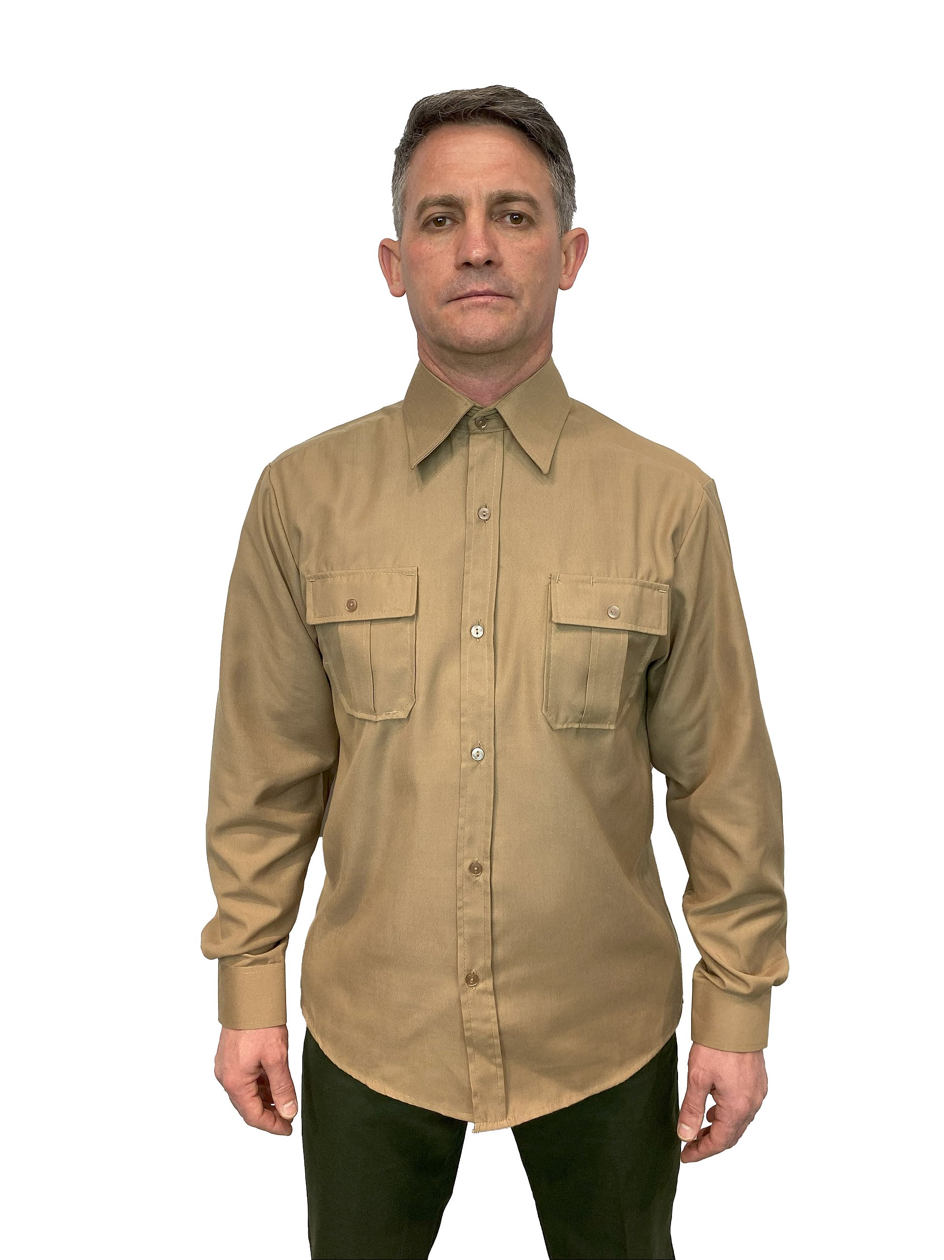 Camisa Bege Exercito Manga Longa - Artigos Militares, Fardas, Uniformes  Militares, Fardas Militares
