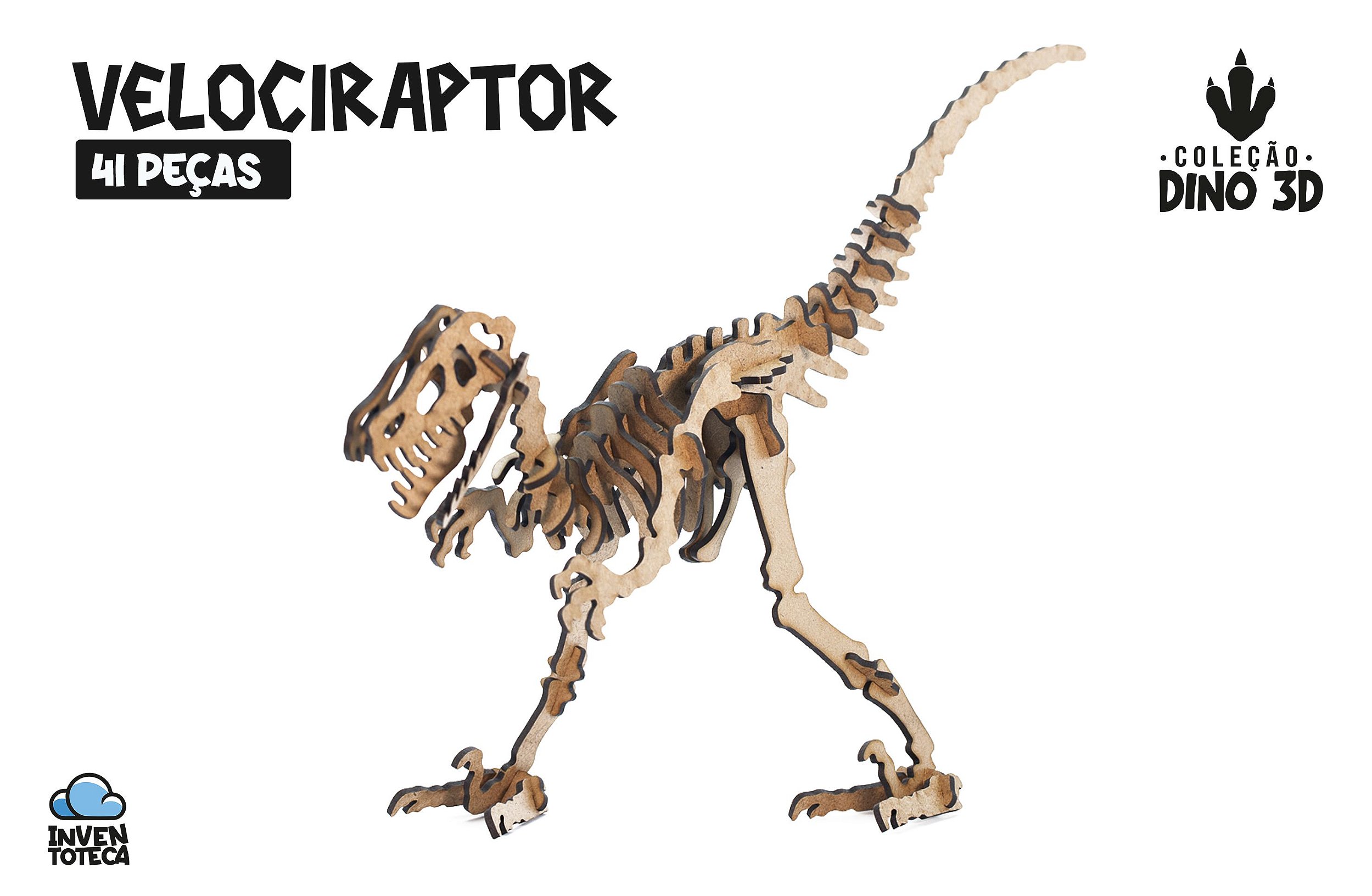 Alossauro - Dinossauro 3D em MDF - Inventoteca - Sua diversão