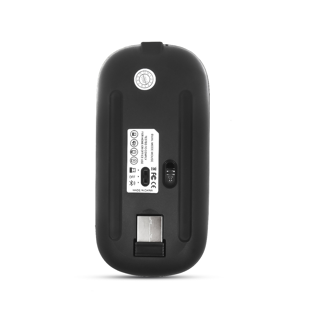 Mouse RGB Sem Fio com Bateria Recarregável Conexões Bluetooth e Wireless