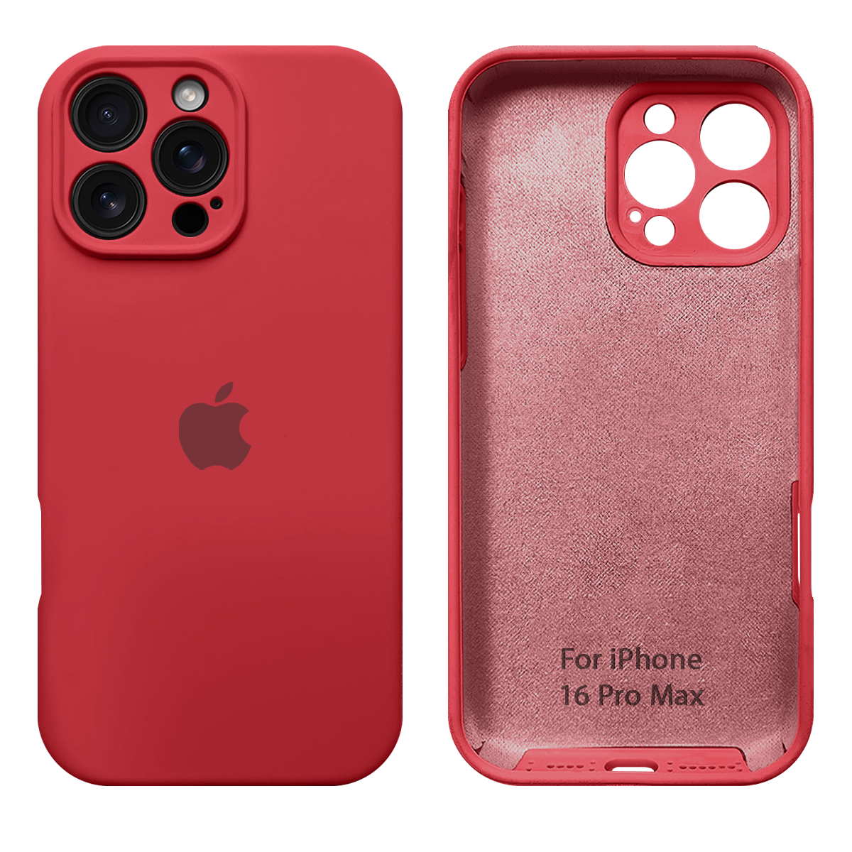 Capinha iPhone 16 Pro Max Silicone Aveludado com Proteção de