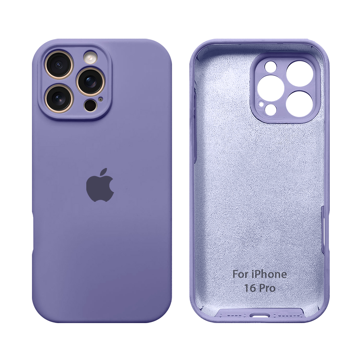Capinha iPhone 16 Pro Silicone Aveludado com Proteção de Câmera