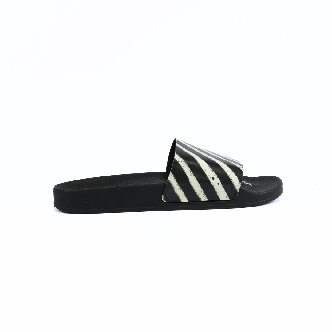 Off white black shop spray slides