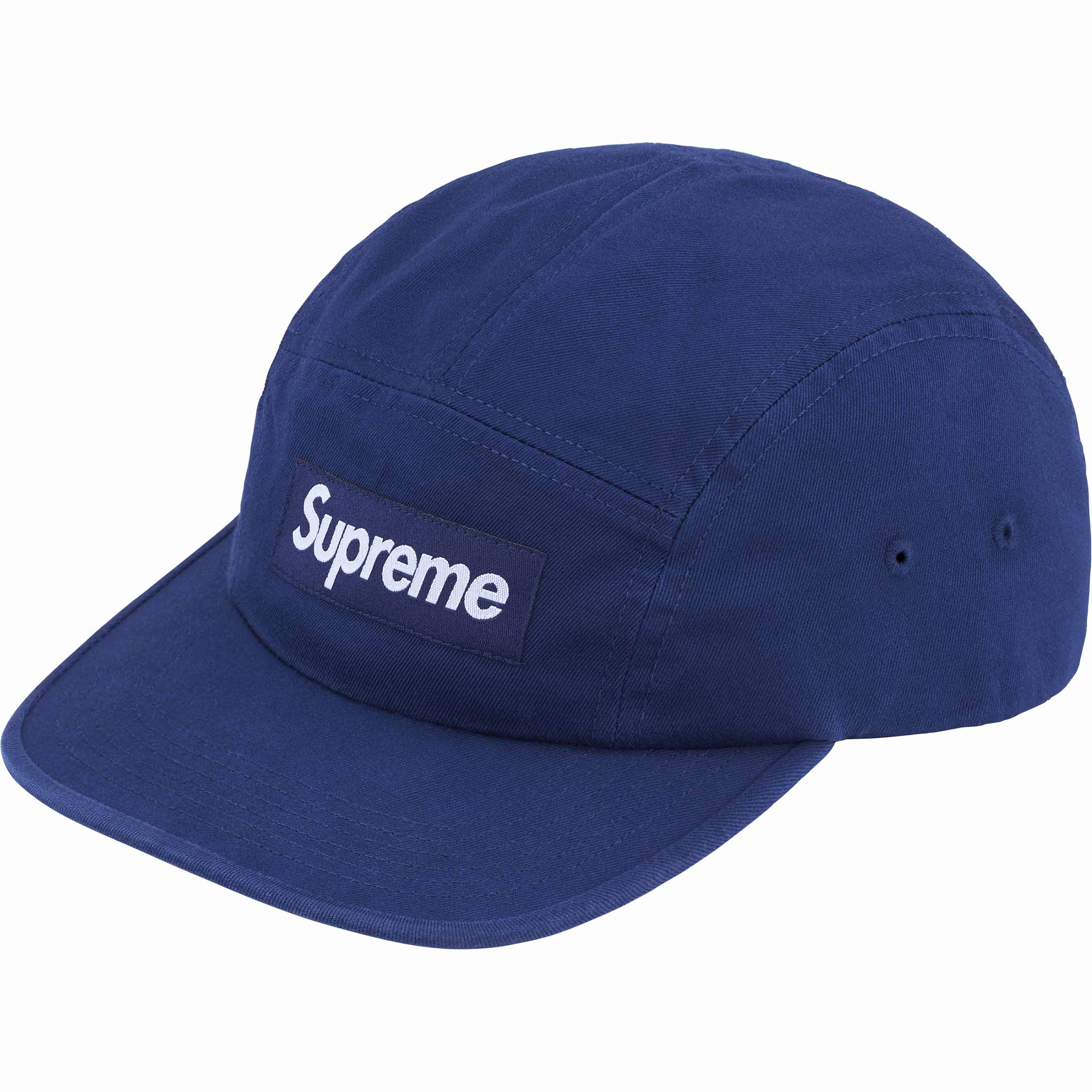 Supreme Washed Chino Twill Camp Cap (SS25) - $48
