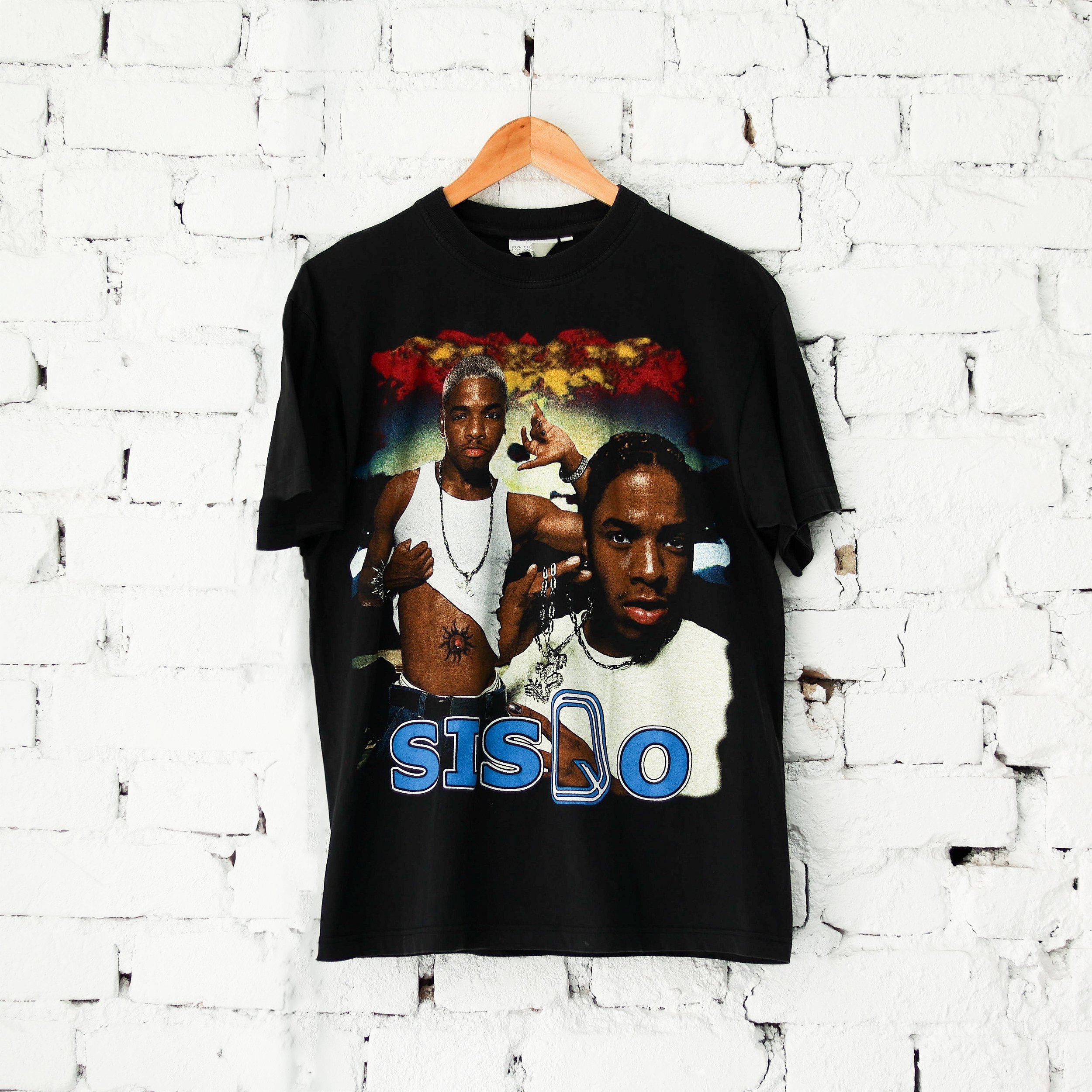 CLASSIC Camiseta Sisqo Rap 90s Preto VINTAGE Pineapple Co. 100 Autentico Itens Exclusivos e Limitados