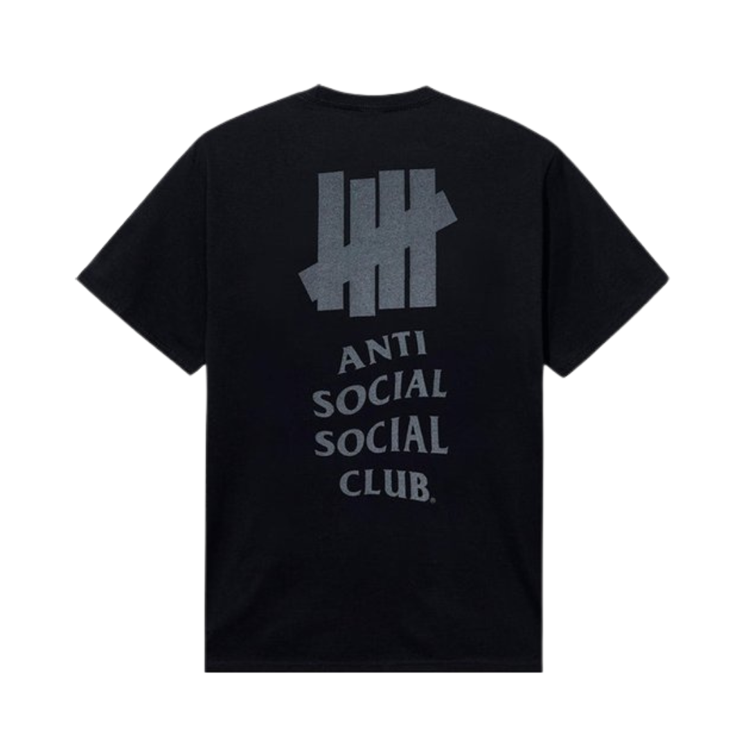 ANTI SOCIAL SOCIAL CLUB x UNDEFEATED Camiseta Lock 3M "Preto" NOVO