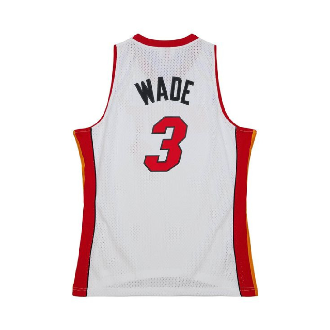 Mitchell & Ness Men's NBA White Jersey Heat 2005 Dwyane Wade