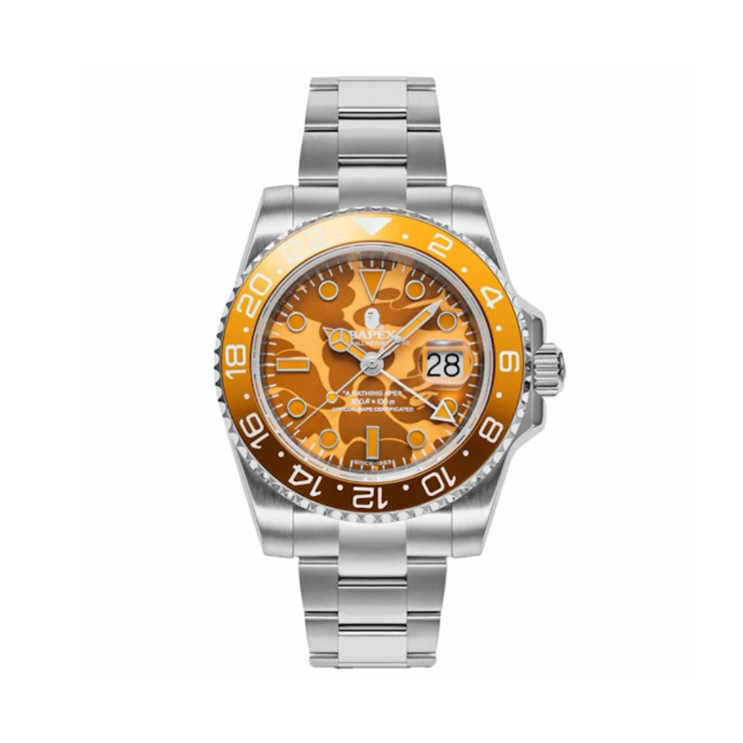 BAPE - Relógio A Bathing Ape Type 2 Color Camo Bapex 