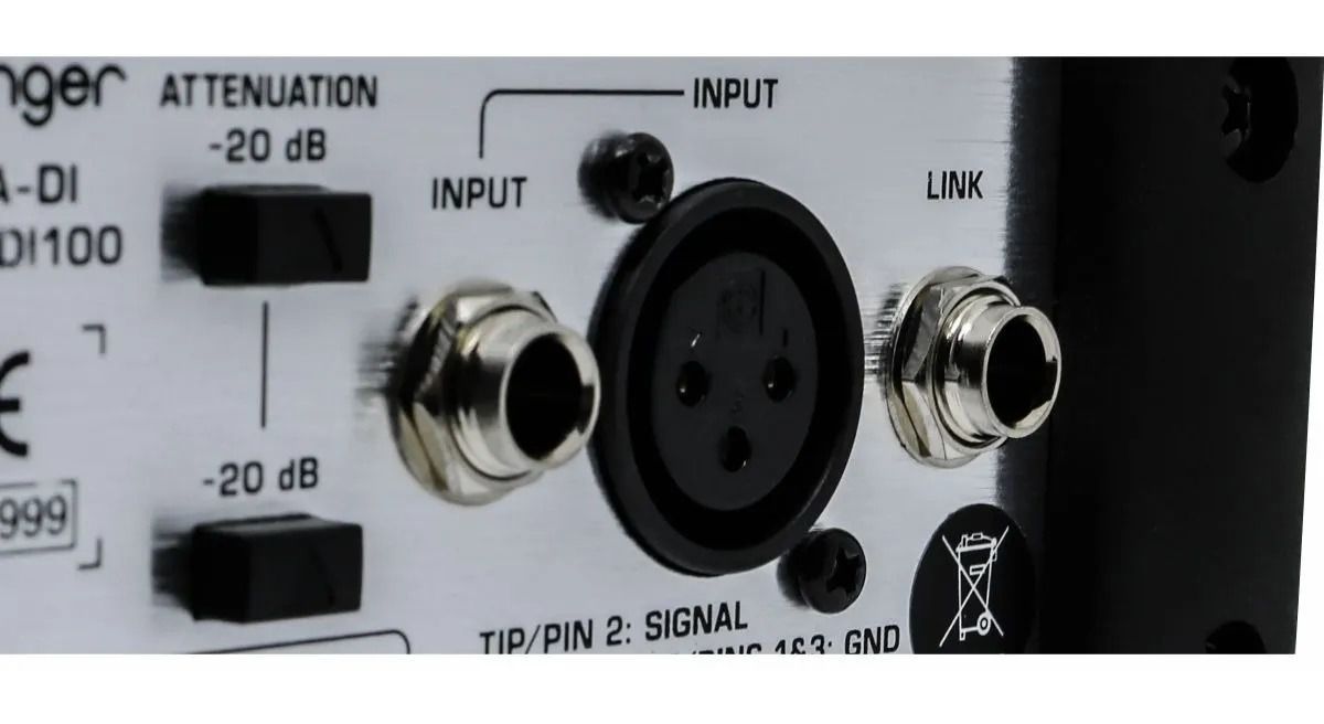 Direct Box Ativo Behringer DI100 Music Net Instrumentos Musicais