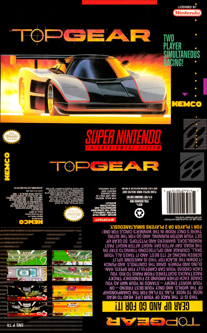 Super Nintendo - Top Gear (1992) 