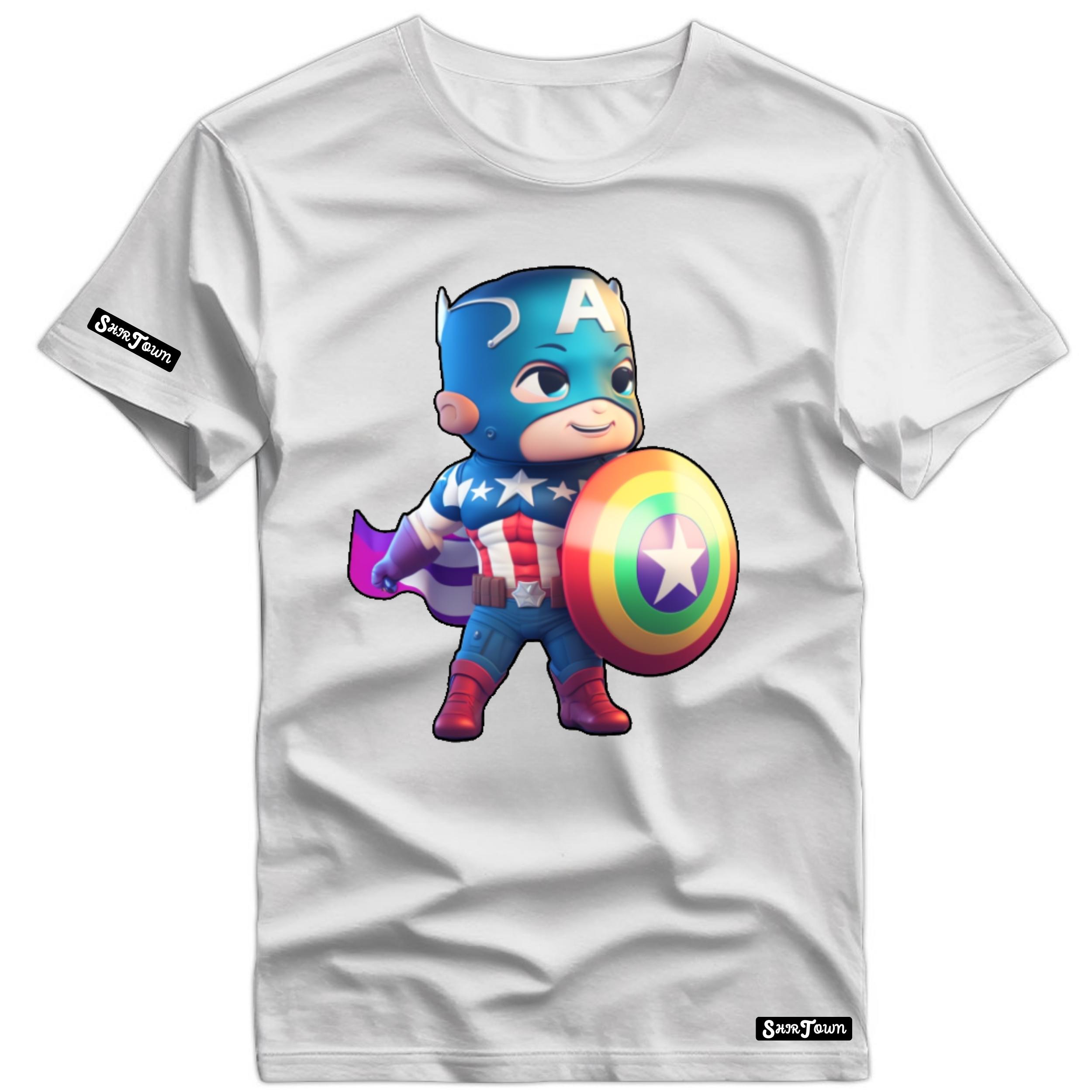 Camisa Little Hero Blue LGBT - shirtown