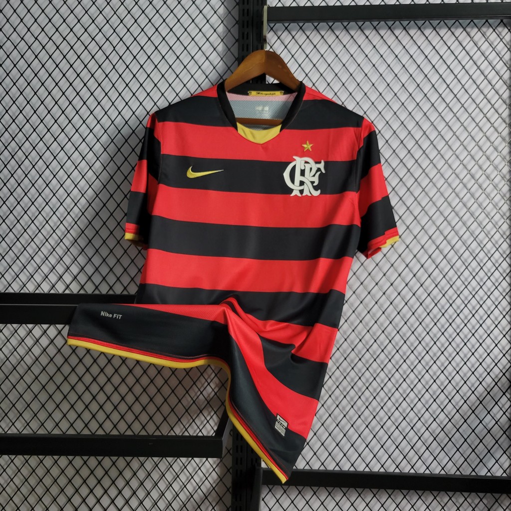 Camisa Flamengo Retro 2010 Torcedor Masculina - Preto e Vermelho - Camisa  10 sport