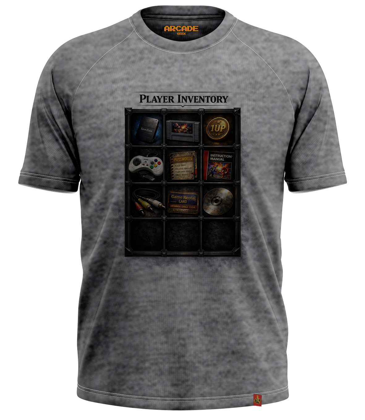 Camiseta ARCADE GEEK LIFE GAMER PLAYER INVENTORY RETRO NOSTALGIA #563 ...