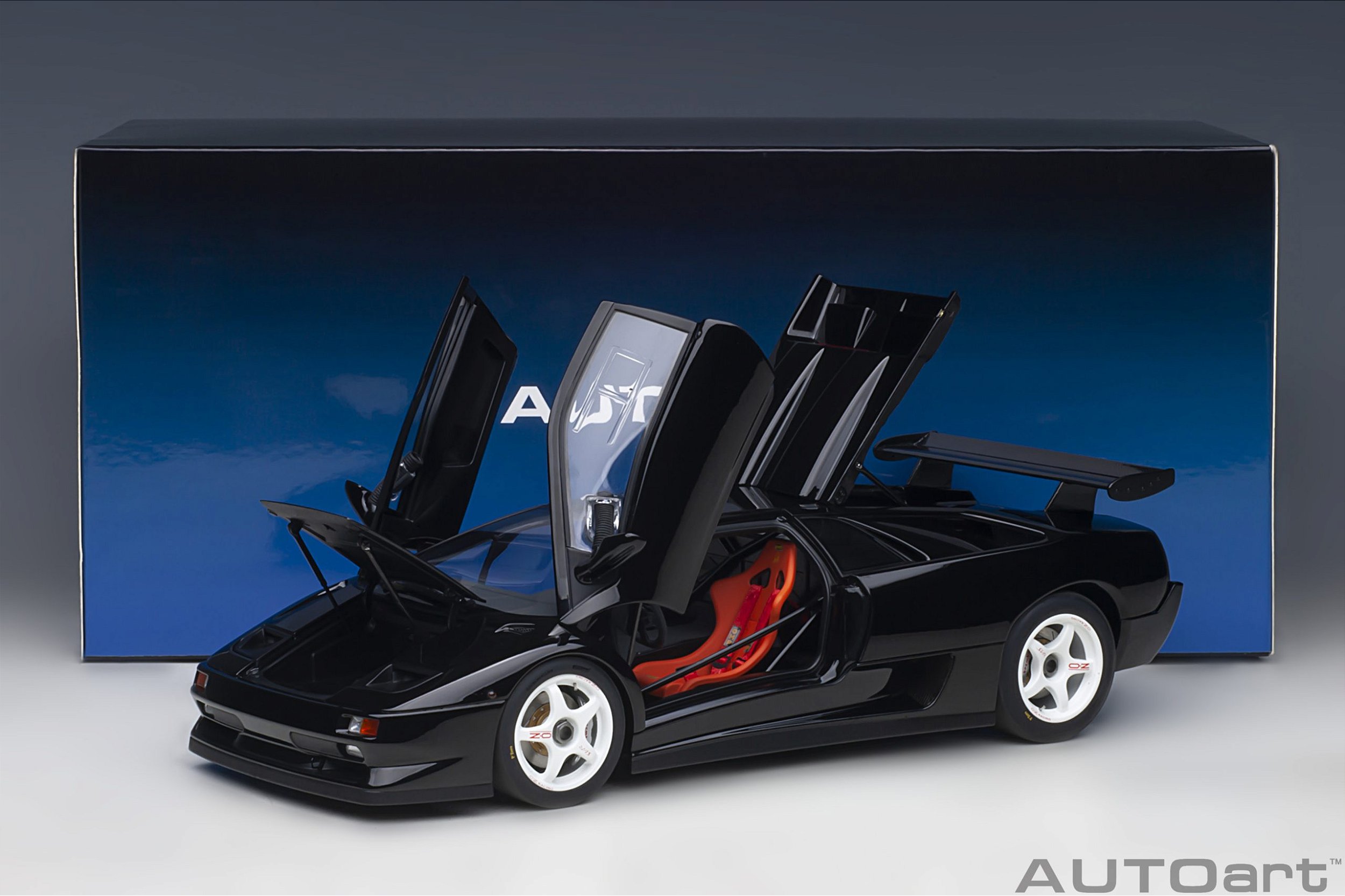 Lamborghini Diablo SV-R 1:18 Autoart Preto - 19 anos! Loja on-line