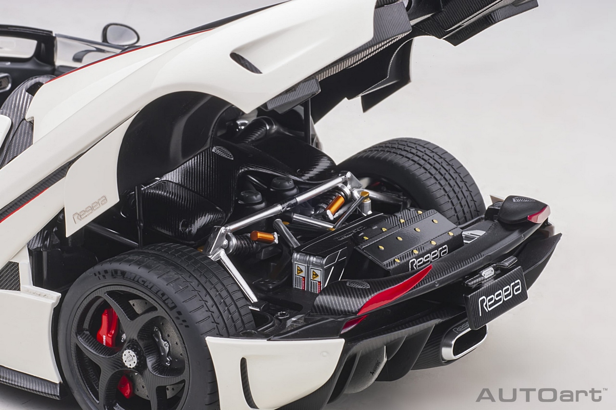 Frontiart 1/18 Koenigsegg Regera ホワイト Miniatura Koenigsegg Regera Branco Escala 1:18 GT Spirit Record