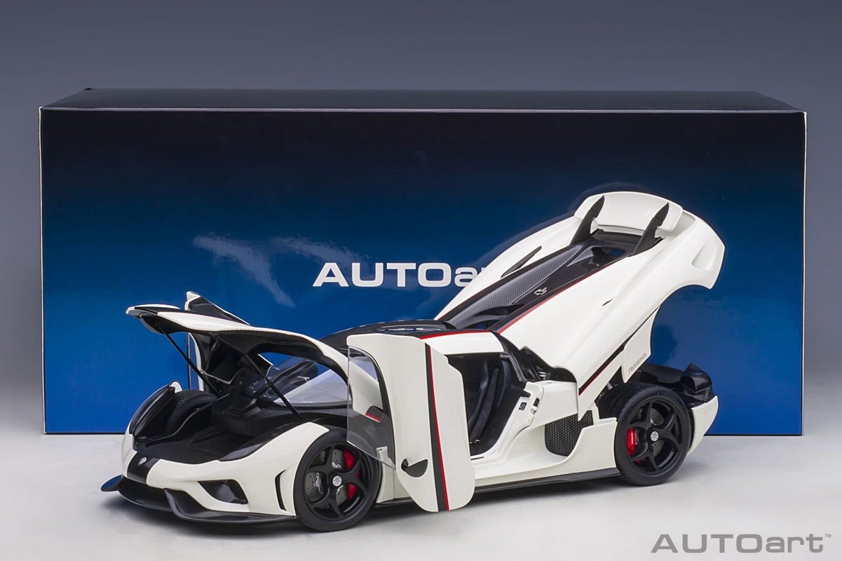 Frontiart 1/18 Koenigsegg Regera ホワイト Koenigsegg Regera 1:18 Autoart Branco - 19 anos! Loja on