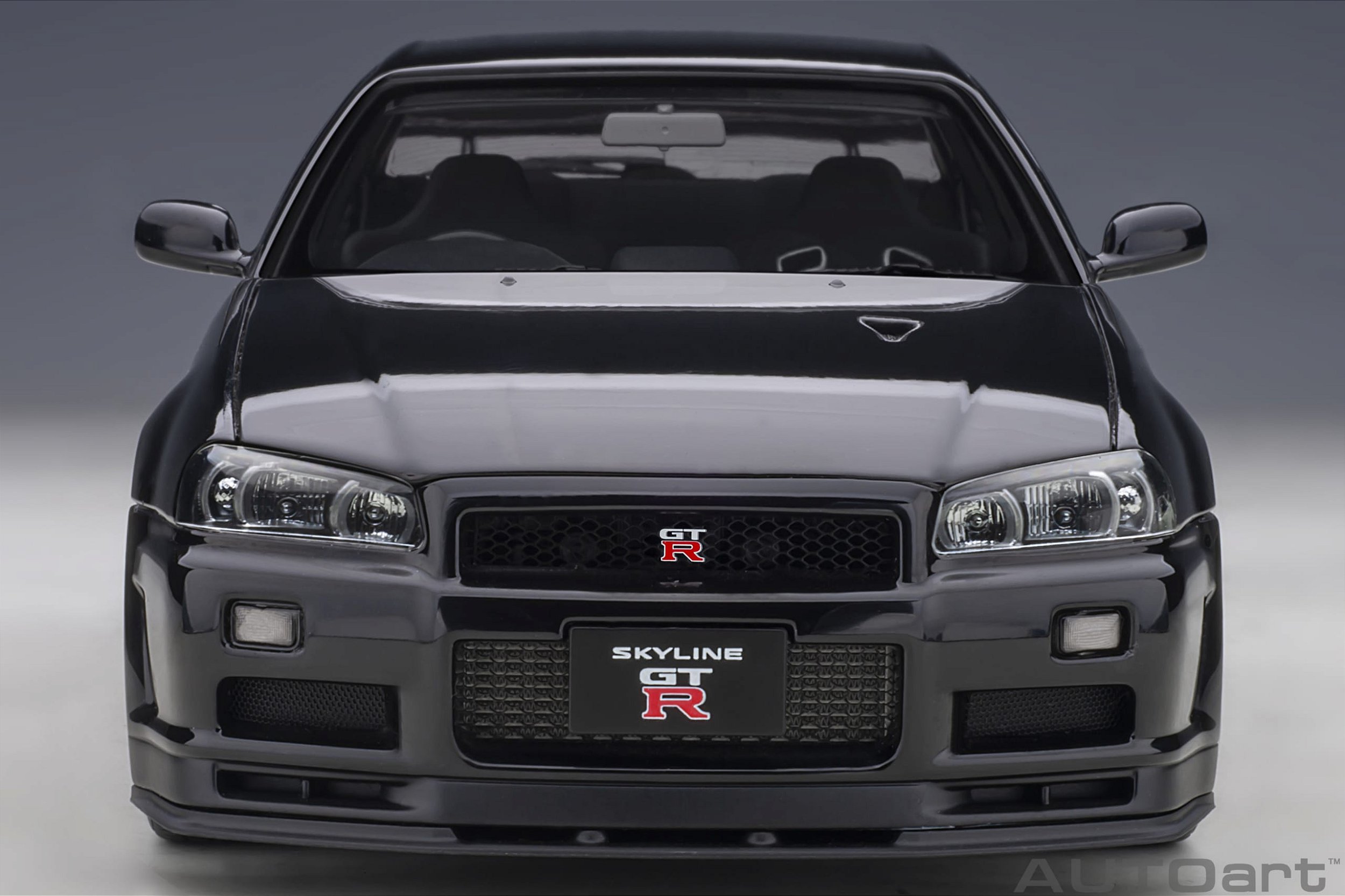 Nissan Skyline GT-R (R34) V-Spec II 1:18 Autoart Preto - 18