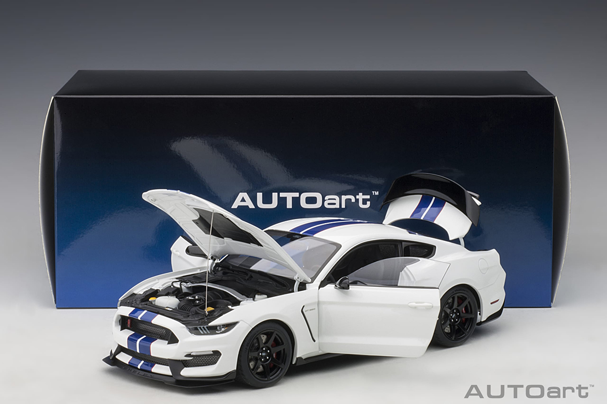 Ford Mustang Shelby GT350R 1:18 Autoart Branco - 19 anos! Loja on