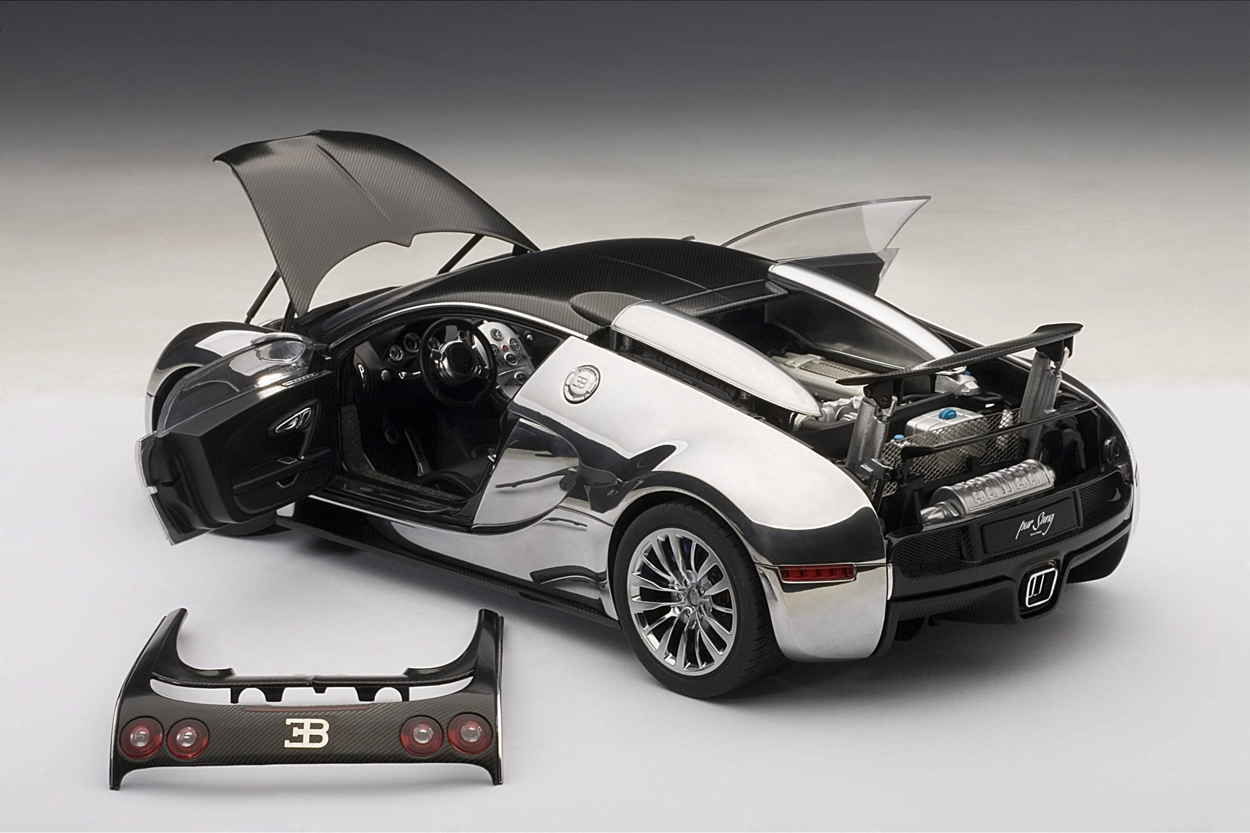 Bugatti Veyron 16.4 Pur Sang Aluminum Autoart 1:18 - 19 anos! Loja