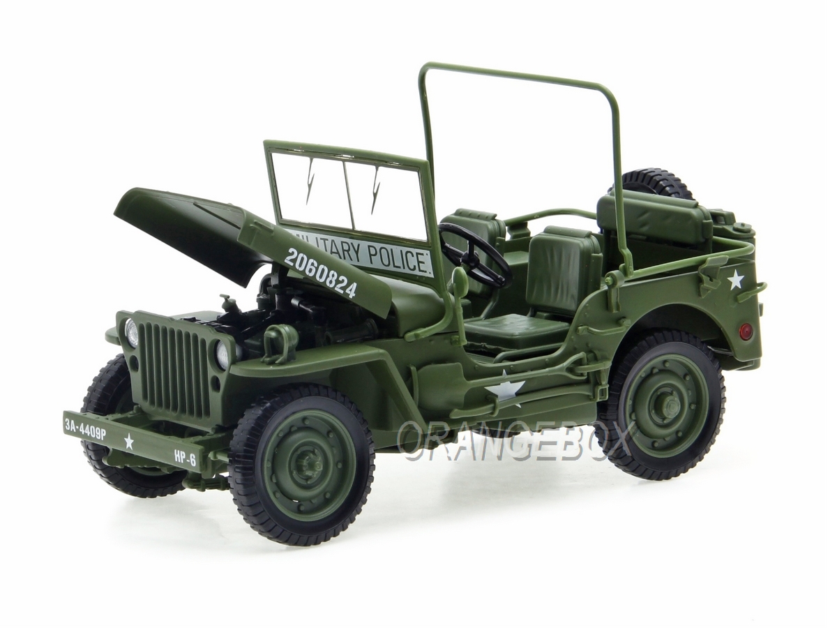 Jeep Willys US Army 1944 – WWII – Miniature 1/32 Gate – Réf 30021 – Vert Kaki