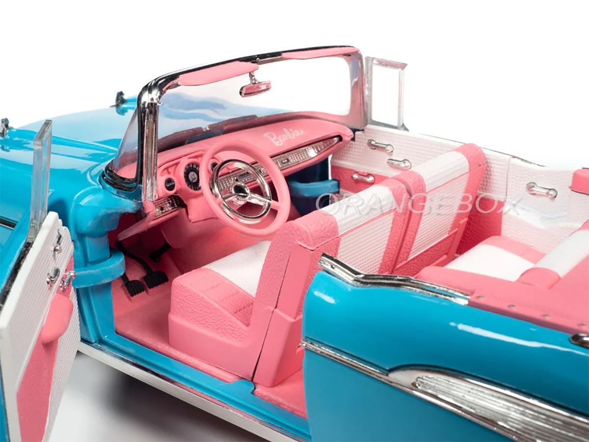 Chevrolet Bel Air Convertible 1957 Barbie 1:18 Autoworld - 20 anos