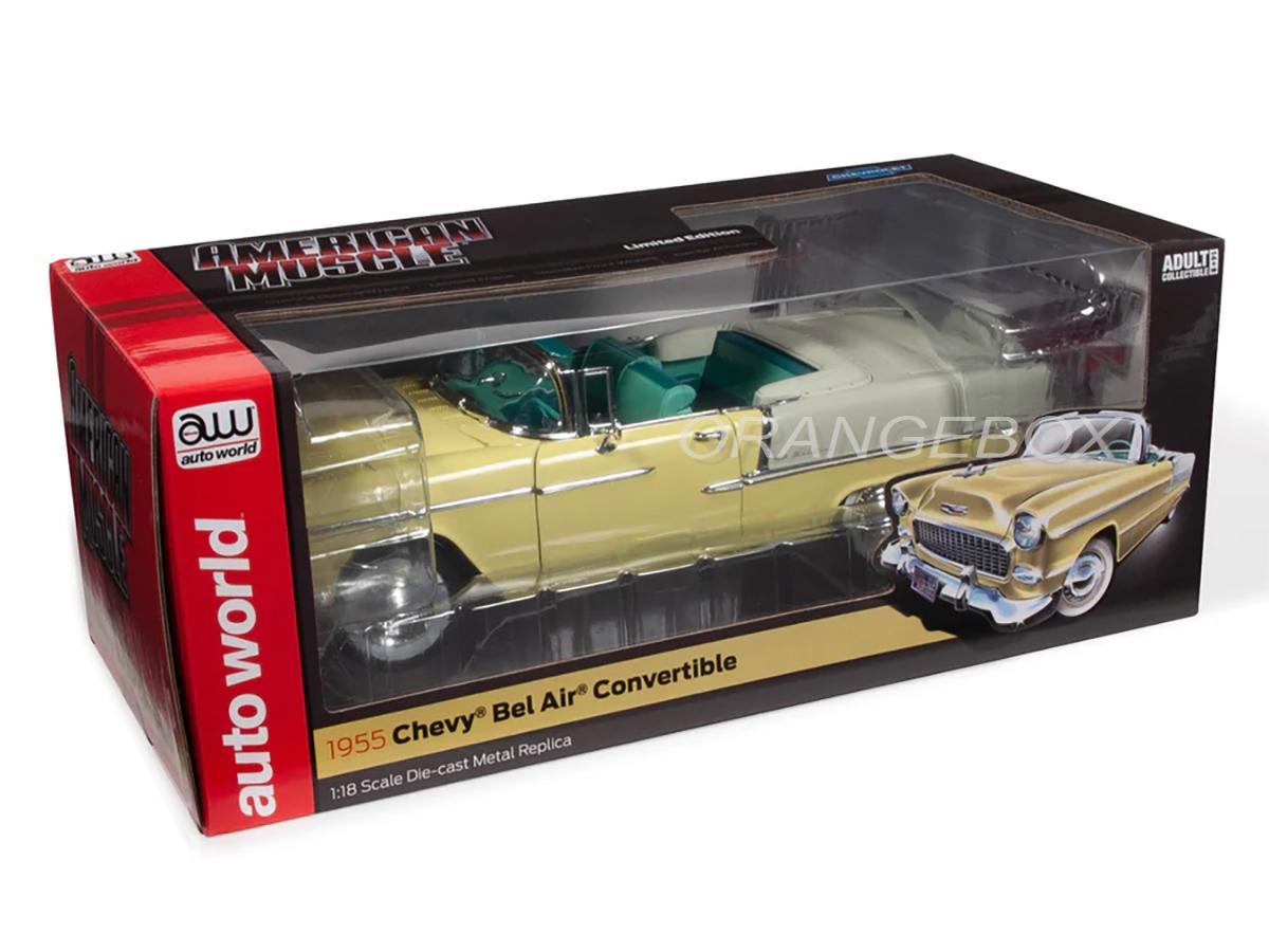 Chevrolet Bel Air Convertible 1955 1:18 Autoworld - 20 anos! Loja