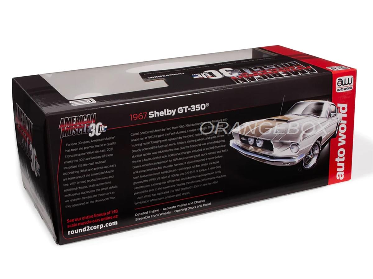 Ford Mustang Shelby GT-350 1967 1:18 Autoworld - 20 anos! Loja on