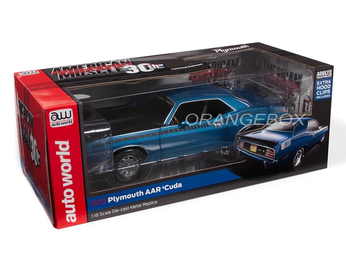 Plymouth AAR Barracuda 340 Six-Pack 1970 1:18 Autoworld - 20 anos