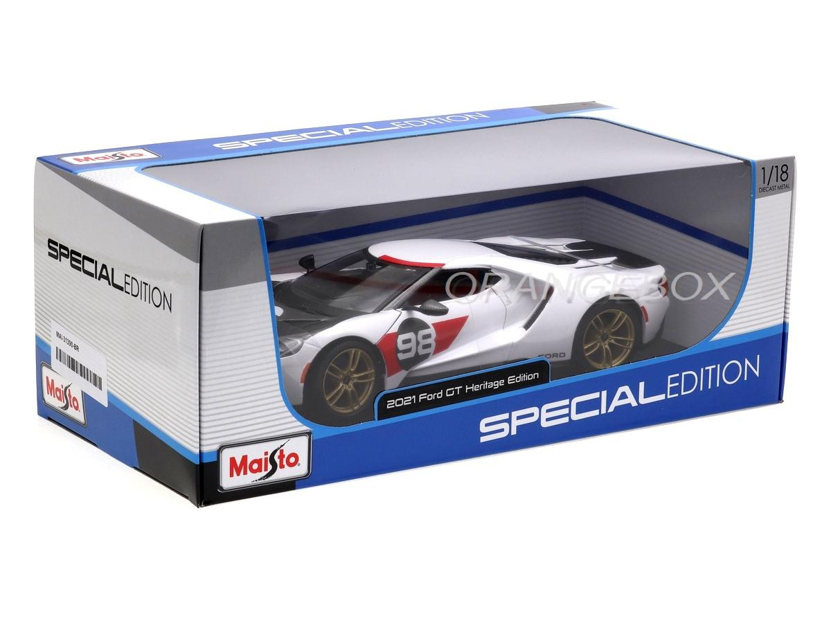 Ford GT 2021 Heritage Edition 1:18 Maisto - 19 anos! Loja on-line