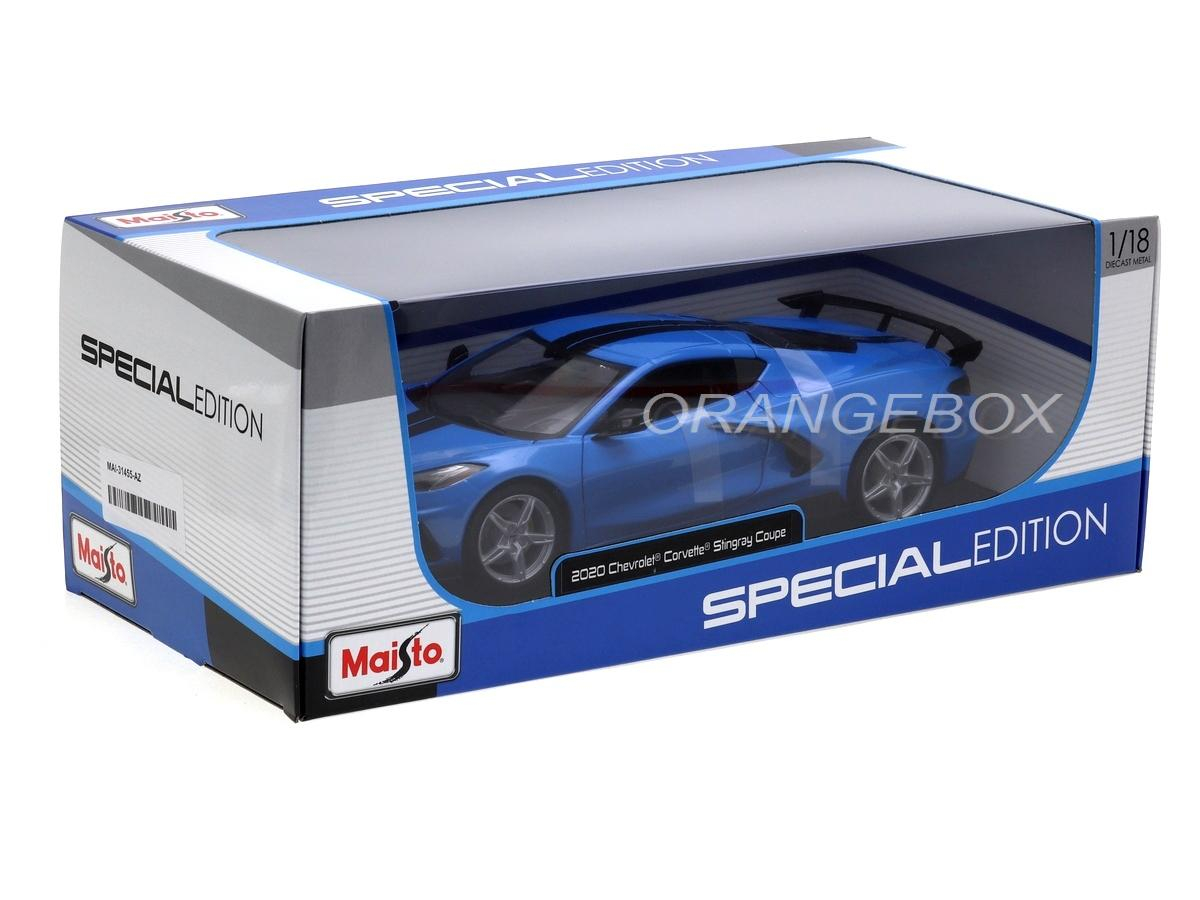 Chevrolet Corvette Stingray C8 Coupe 2020 1:18 Maisto Azul - 20