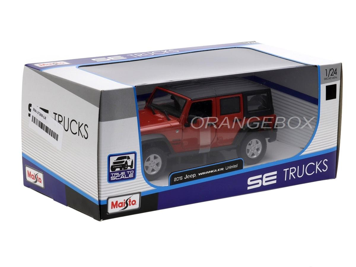 Jeep Wrangler Unlimited 2015 – Maisto 1/24 – Métal Monté – Neuf En Boîte