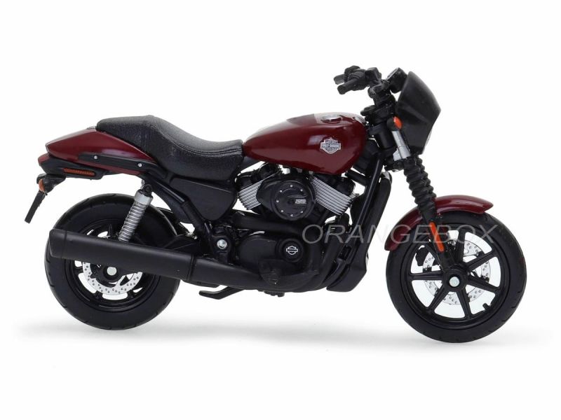 MAISTO 2015 HARLEY-DAVIDSON STREET 750 ROT 1:18 11cm DIE CAST MODEL NEU IN BOX e