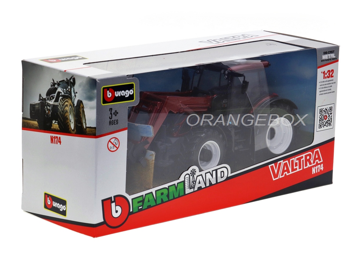 Bburago 1:32 Tracteur Valtra N174 Avec Chargeur Frontal – Modèle Réduit Agricole Ultra-Détaillé
