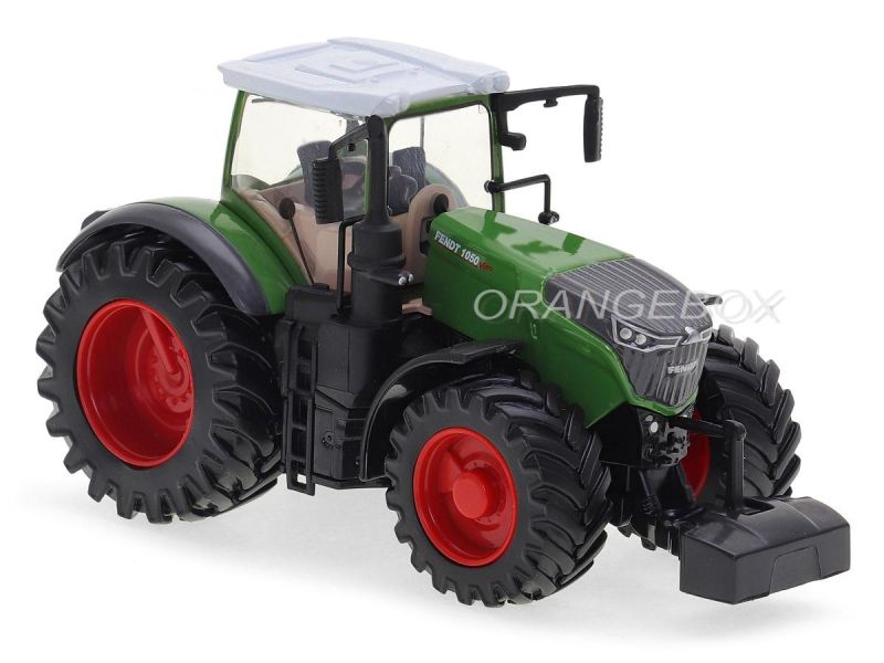 Tracteur Jouet FENDT 1050 Vario Bburago - Réplique Moulée Sous Pression Avec Chargeur Frontal Et Chargeur De Bûches - Collection Détaillée