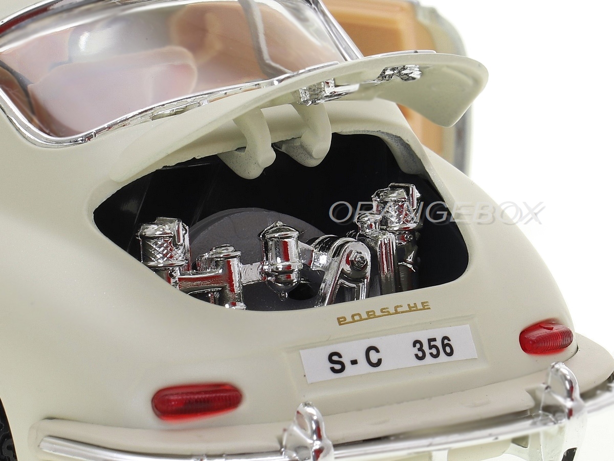 Porsche 356 B Coupe 1961 Bburago 1:24 Branco - 20 anos! Loja on