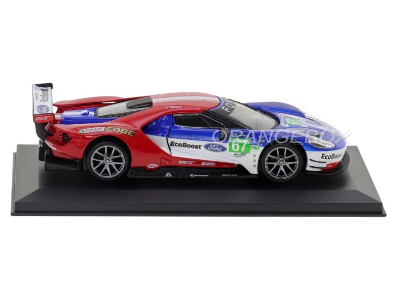 Voiture Miniature Bburago 1:32 Ford GT Race Car 2017 – Modèle #67, Métal Et Plastique – Pour Collectionneurs Ou Enfants