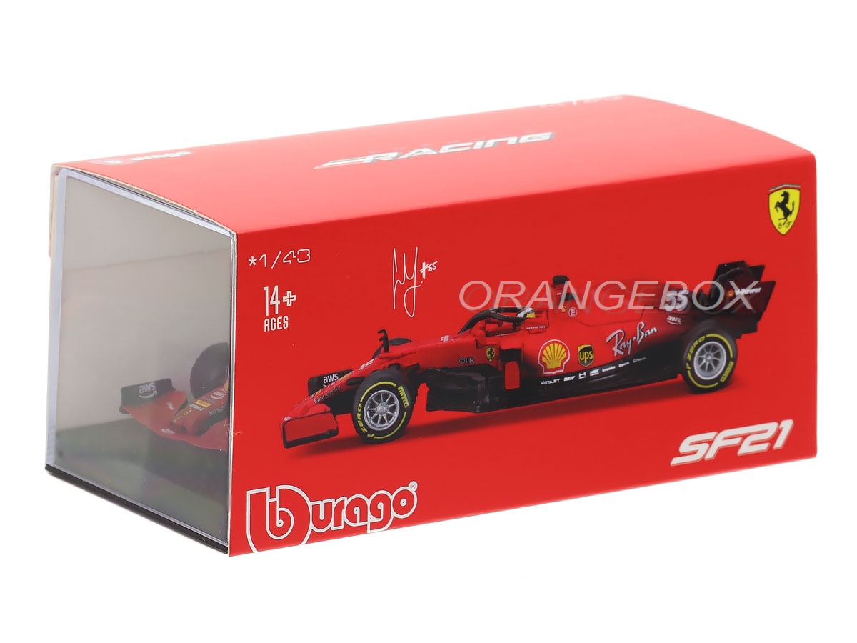 Fórmula 1 Ferrari SF21 2021 Carlos Sainz 2021 1:43 Bburago +