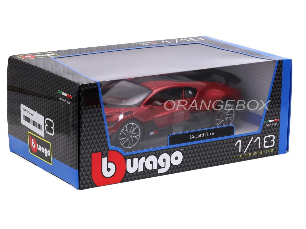 Bugatti Divo Bburago 1:18 Vermelho - 20 anos! Loja on-line de