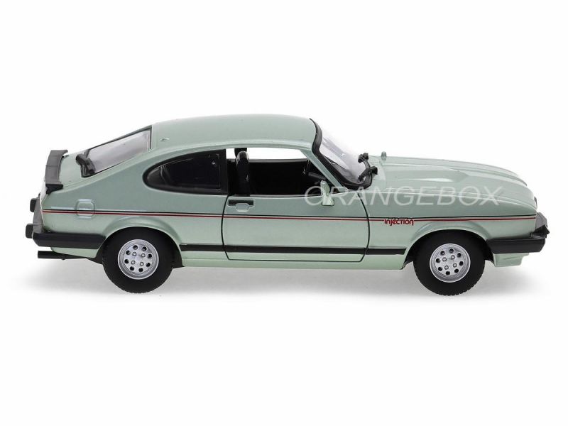 Burago 1/24 Ford Capri 1973 Noire - Miniature Collection - Réf 21093BK
