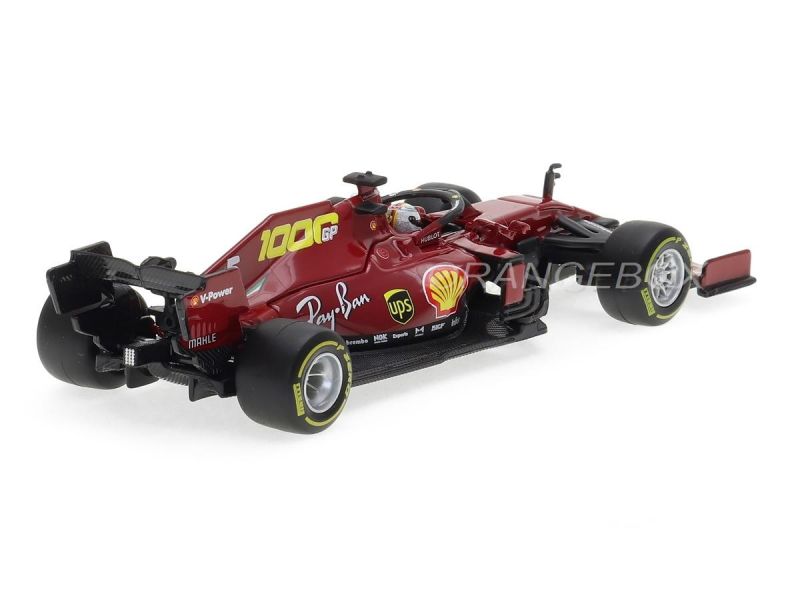 Bburago Ferrari SF1000 – Échelle 1:18 – Modèle F1 Vettel Toscane 1000 (rouge)