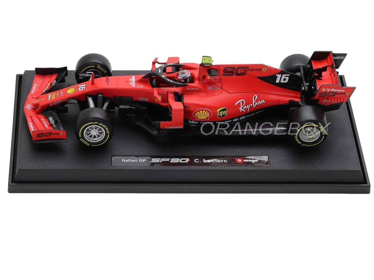 Fórmula 1 Ferrari SF90 Charles Leclerc Edição Especial Vencedor GP