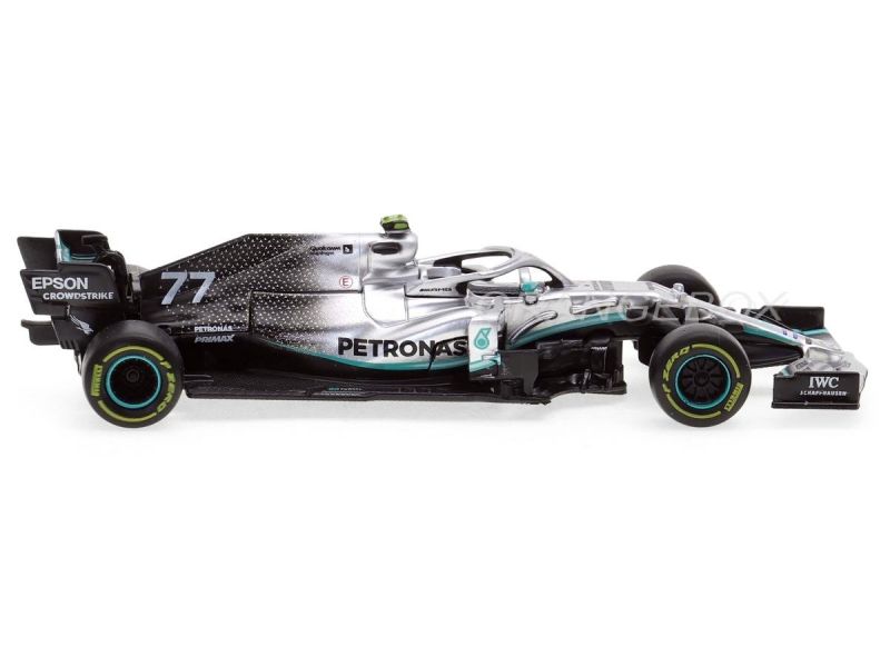 Formule 1 miniature Spark 1/18 Mercedes W10 signé par Valtteri Bottas
