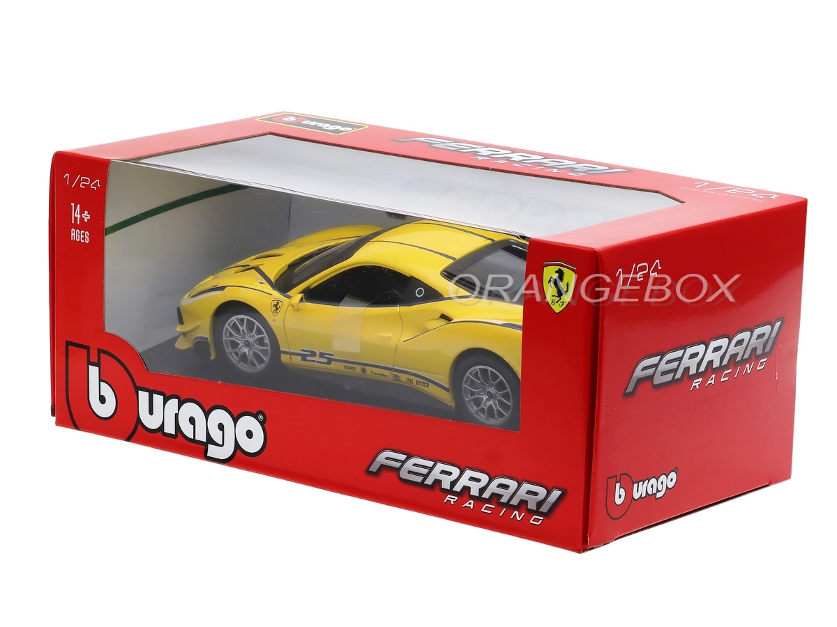 Ferrari 488 Challenge 1:24 Bburago Amarelo - 20 anos! Loja on-line