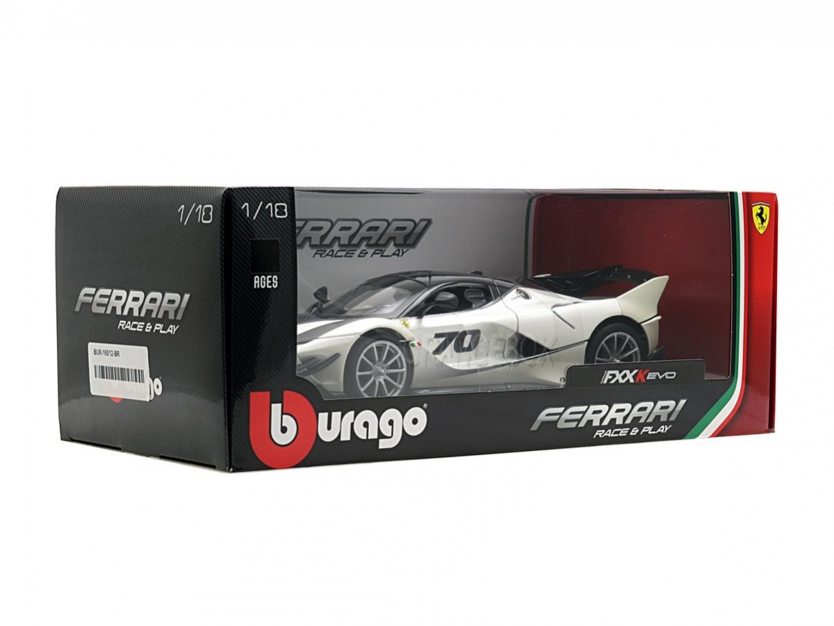 Ferrari FXX-K Evo 1:18 Bburago Branco - 19 anos! Loja on