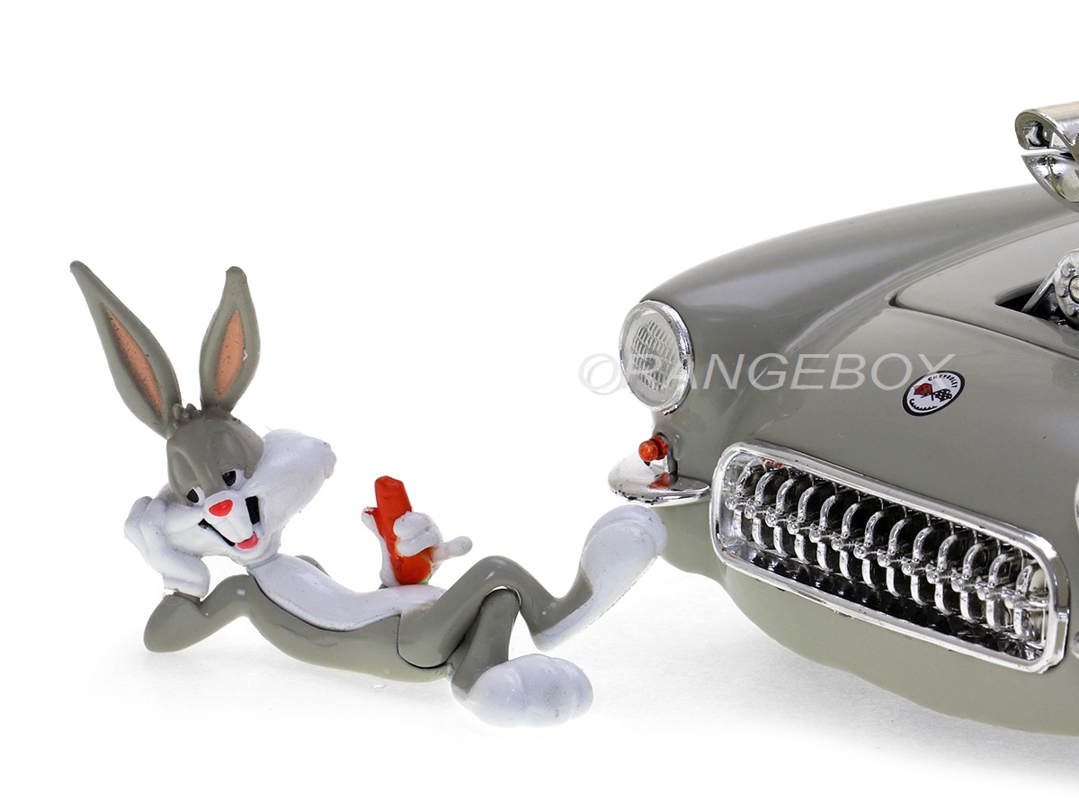 Chevrolet Corvette 1957 Looney Tunes Jada Toys 1:24 + Figura
